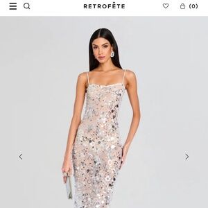 Retrofete Yelena Sequin Dress